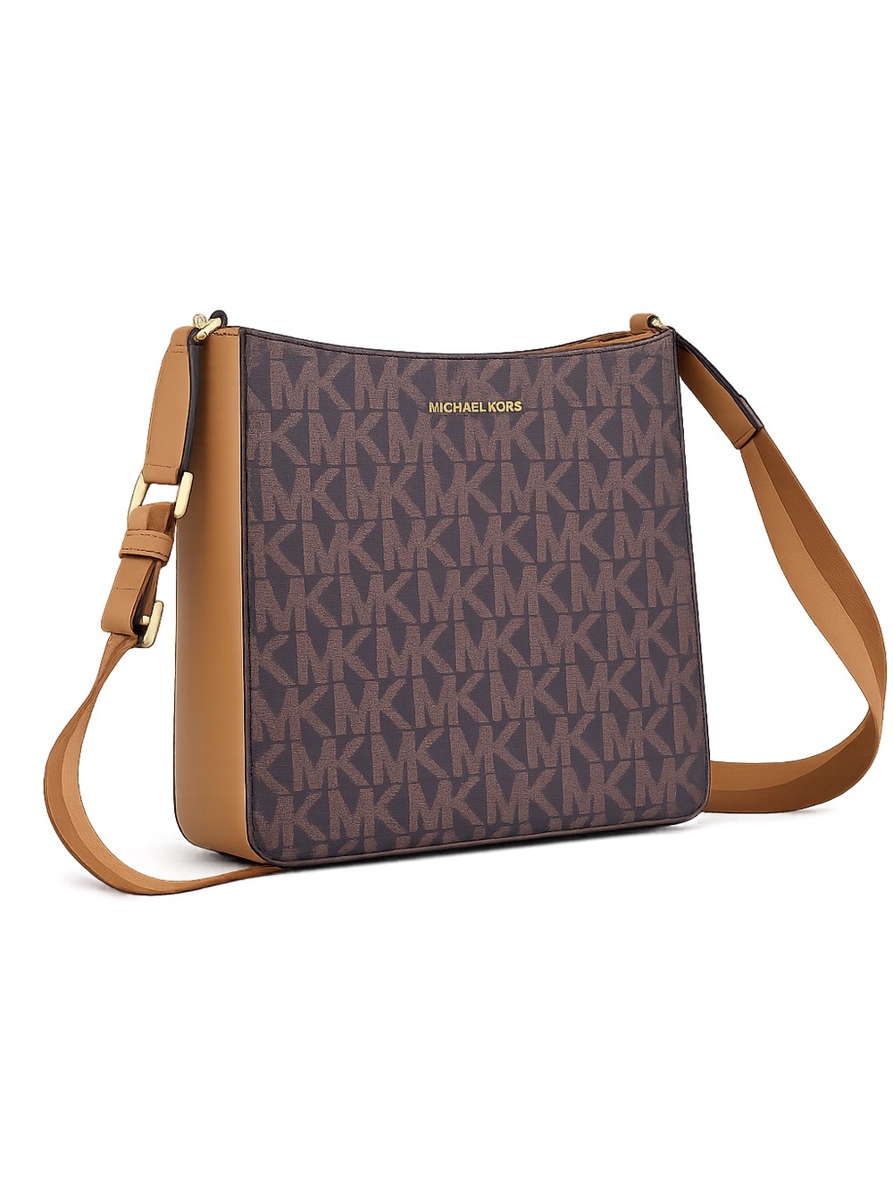NWT Michael Kors Pale Peanut and Black Swing Pack